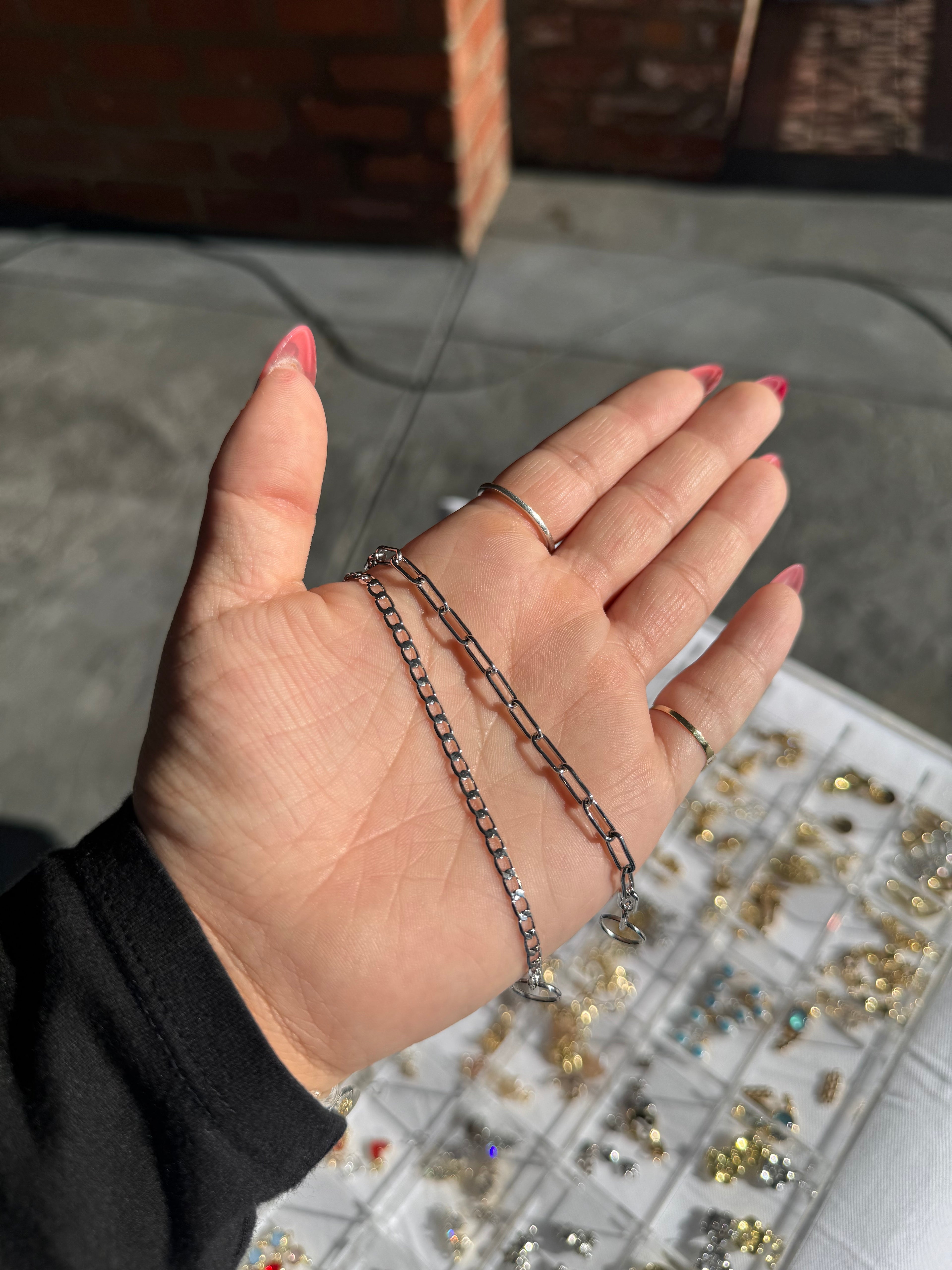 14k White Gold Filled Chains